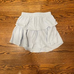 Blue flowy skirt